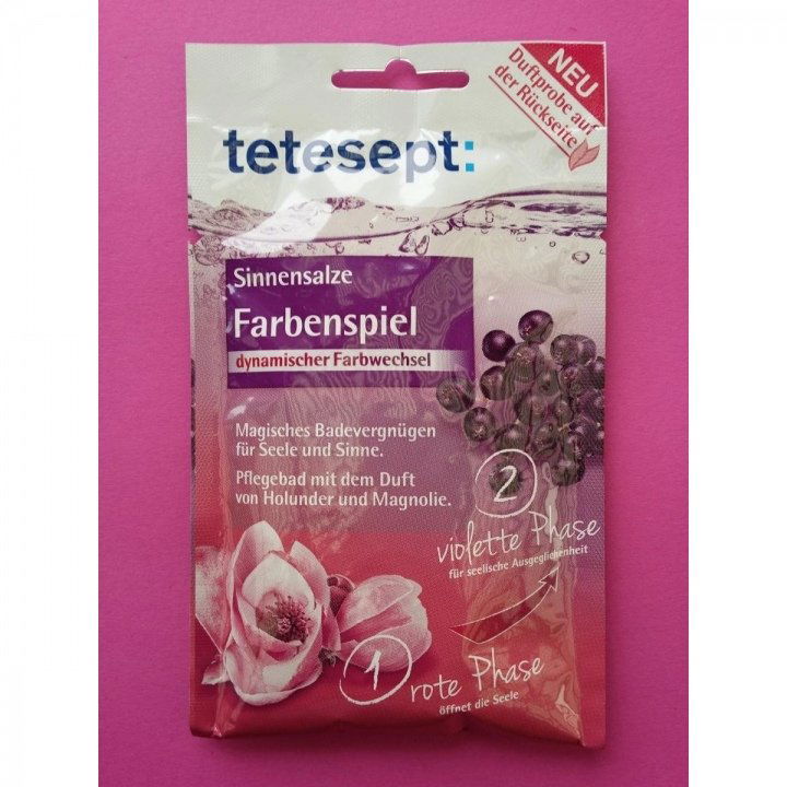 Sinnensalze - Farbenspiel - Pflegebad mit dem Duft von Holunder und Magnolie von tetesept