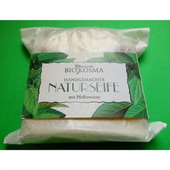 Handgemachte Naturseife mit Pfefferminze von Biokosma