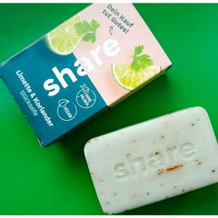 Stückseife - Limette & Koriander von share