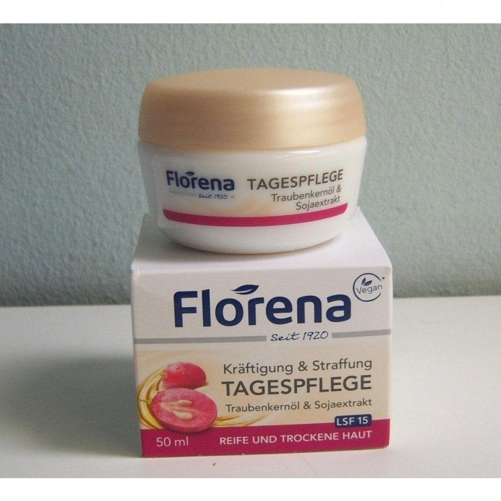 Kräftigung und Straffung - Tagespflege - Traubenkernöl & Sojaextrakt von Florena