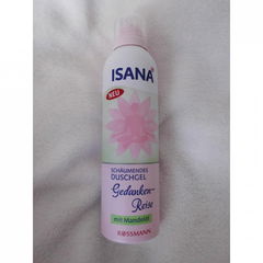 Schäumendes Duschgel - Gedankenreise - mit Mandelöl von Isana