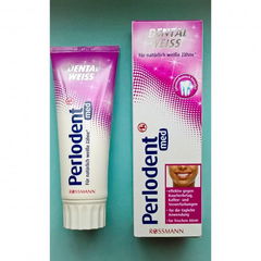 Dental Weiss Zahncreme von Perlodent med