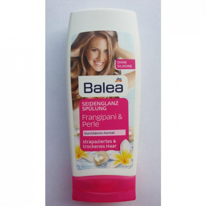 Seidenglanz Spülung - Frangipani & Perle von Balea