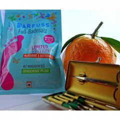 Fuß-Badesalz - Mandarine & Buttermilch von Barfuss