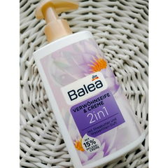 Verwöhnseife & Creme 2in1 mit Sheabutter und Wasserlilien-Duft von Balea