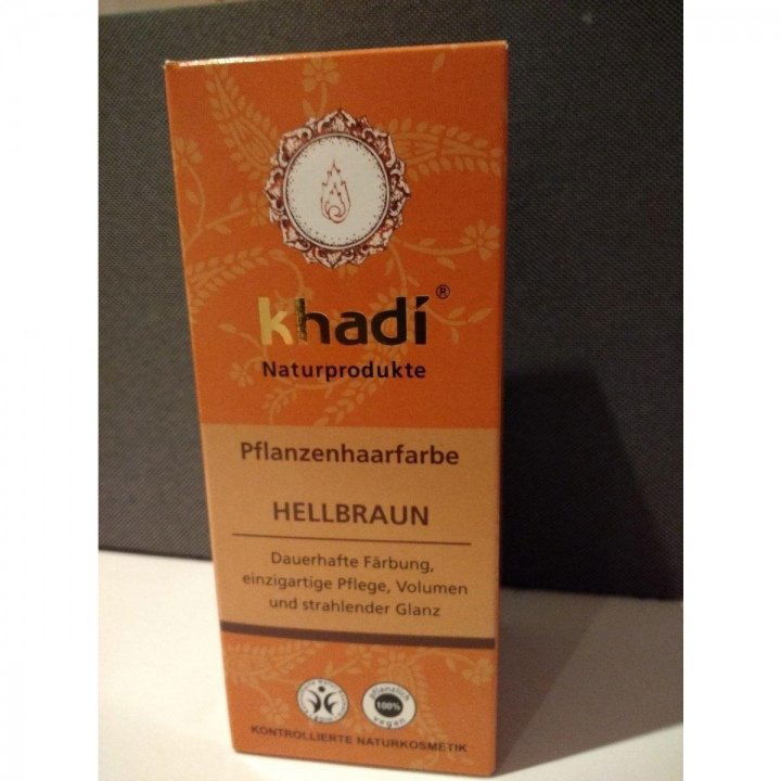 Pflanzenhaarfarbe Hellbraun von Khadi