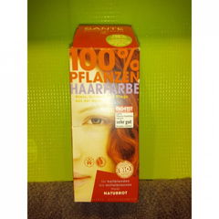100% Pflanzen Haarfarbe - Naturrot von Sante