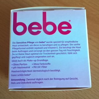Sensitive Pflege Gesichtscreme - Bebe