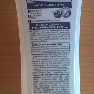 Gliss Kur - Hair Repair - Winter Repair - Shampoo - Winter Pflege Edition 2016 - Schwarzkopf