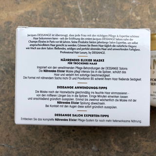 Nährendes Elixier - Sofortige Geschmeidigkeit, Tiefen-Nährende Maske mit Sacha Inchi Öl - Dessange