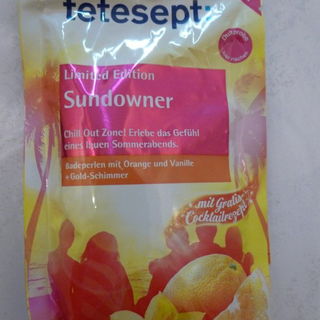 Sundowner - Badeperlen mit Orange und Vanille + Gold-Schimmer von tetesept