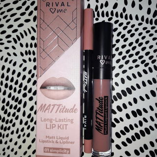 MATTitude Long-Lasting Lip Kit - Rival loves me