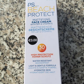 PS... Beach Protect Mattifying Face Cream - Primark