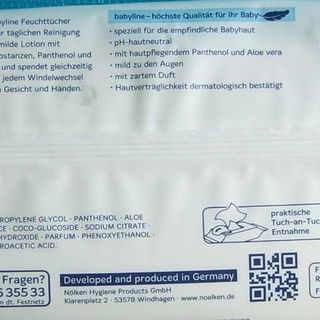 Pflegende Feuchttücher - babyline