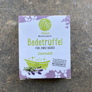 Badetrüffel für zwei Bäder - Lavendel von Mara Naturkosmetik