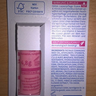 Lippenpflege - Guave & Hibiskus - Isana