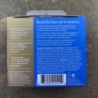 Organic Lip Balm - Pumpkin Spice Vanilla Bean - Holiday Collection - eos