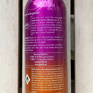 Schwarzkopf - got2b - lockmittel (Mousse) - Rückseite