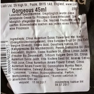 Gorgeous - Gesichtscreme - LUSH