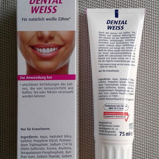Dental Weiss Zahncreme - Perlodent med