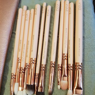 Rose Golden - Complete Eye Set Vol. 2 - 12 Brushes + Clutch - Zoeva