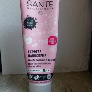 Express Handcreme - Weiße Tonerde & Mandelöl von Sante