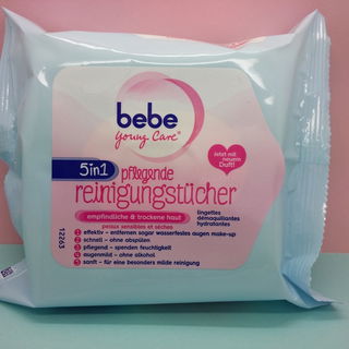 Young Care - 5 in 1 pflegende Reinigungstücher für empfindliche und trockene Haut - Bebe