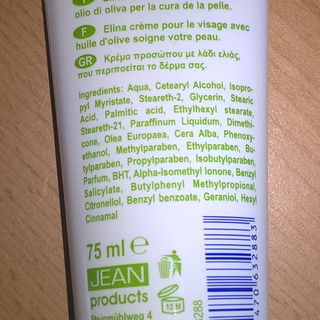 Gesichts-Plegecreme mit Olivenöl - Elina med