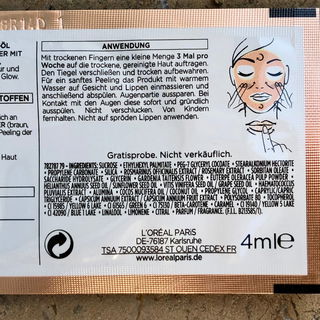 Sugar Scrubs - Glow Peeling - 3 Feine Zucker + Traubenkern-Öl - L'Oréal